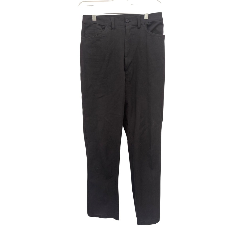 Transit Par Such Black Cotton Trousers Straight Leg Italy Minimalist Size 3 W27